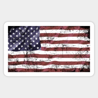 Vintage American flag Sticker